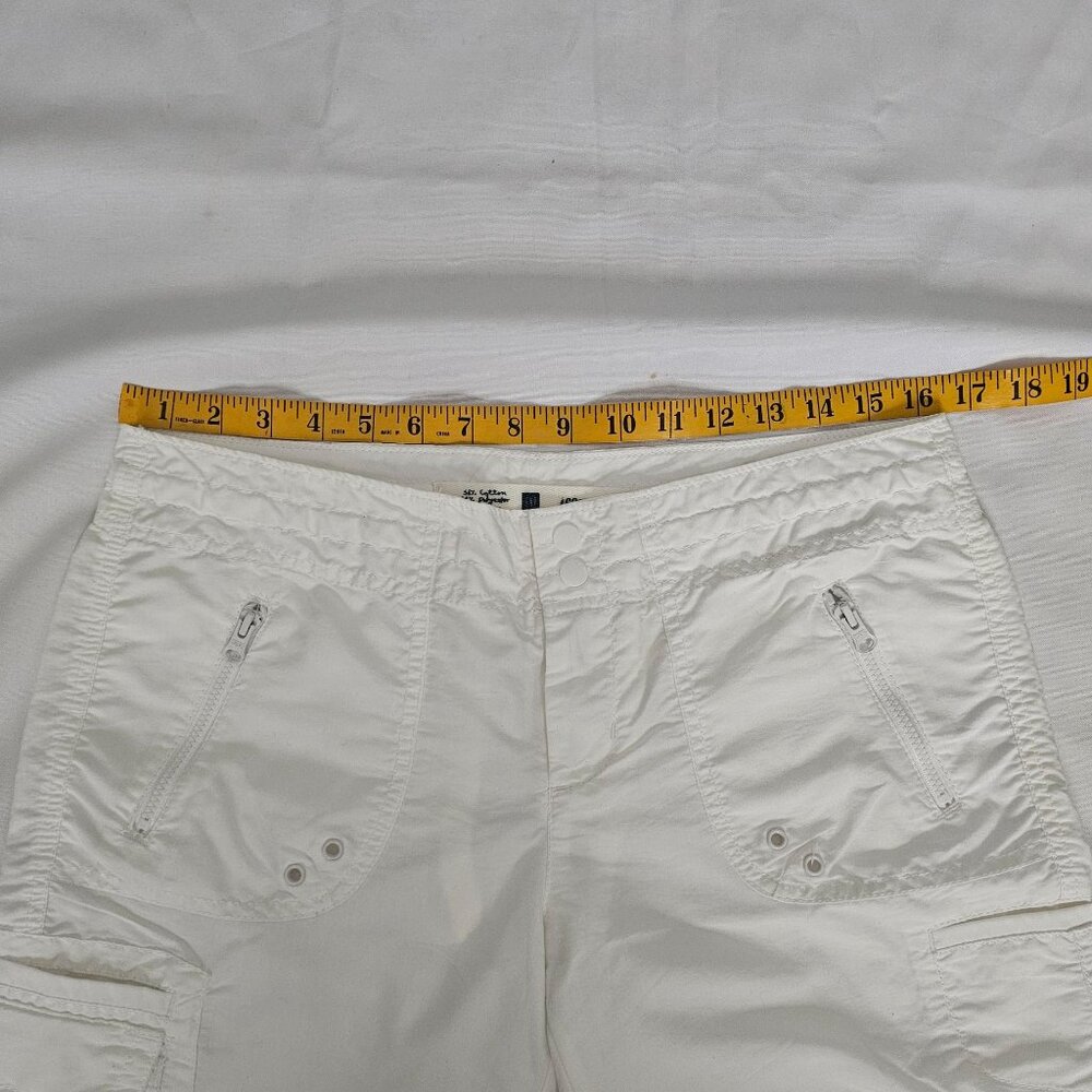 GAP Women's White 469532 Zippered Pockets Board Shorts Size 6 - Picture 9 of 12